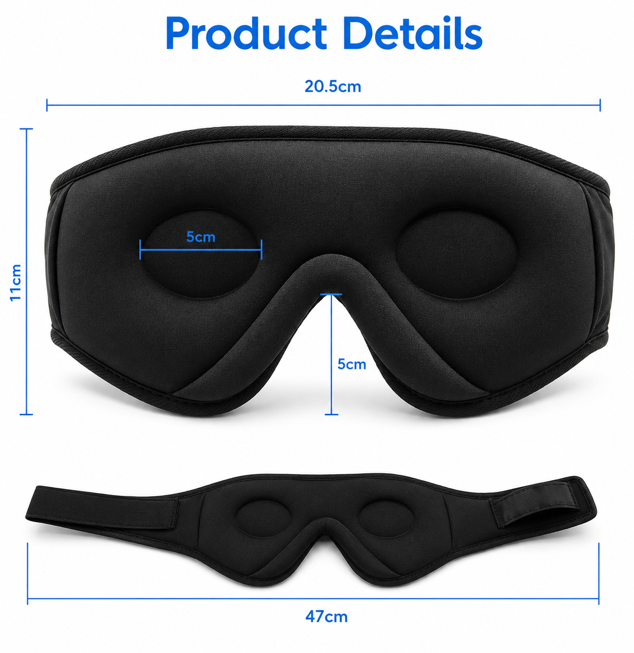 SleepAura | Masque de Sommeil Bluetooth avec Musique Intégrée